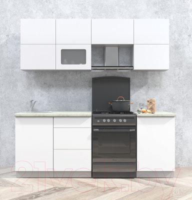 Готовая кухня Интерлиния Мила Матте 2.1 Б