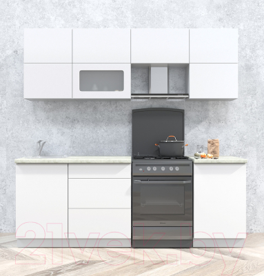 Готовая кухня Интерлиния Мила Матте 2.2 Б