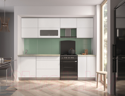 Готовая кухня Интерлиния Мила Матте 2.6 Б