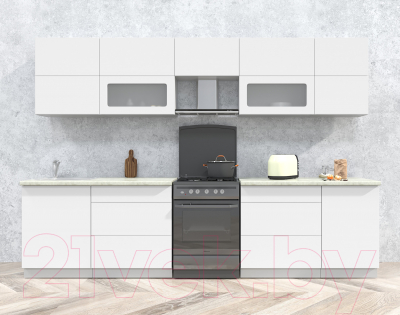 Готовая кухня Интерлиния Мила Матте 3.1 Б