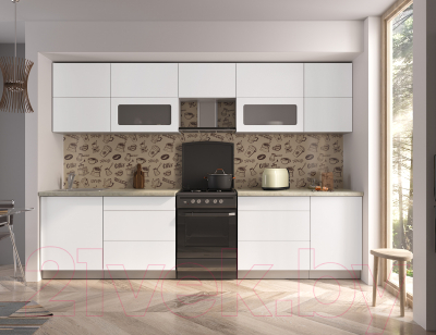 Готовая кухня Интерлиния Мила Матте 3.1 Б