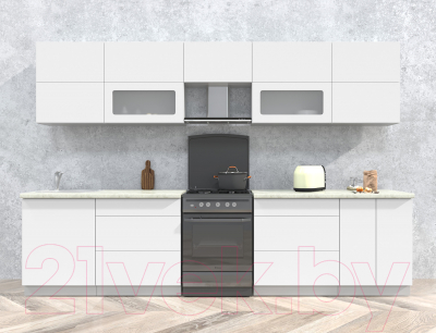 Готовая кухня Интерлиния Мила Матте 3.2 Б