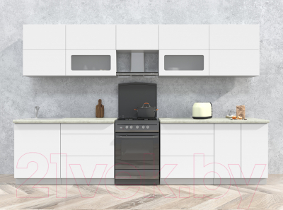 Готовая кухня Интерлиния Мила Матте 3.3 Б