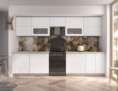 Готовая кухня Интерлиния Мила Матте 3.3 Б