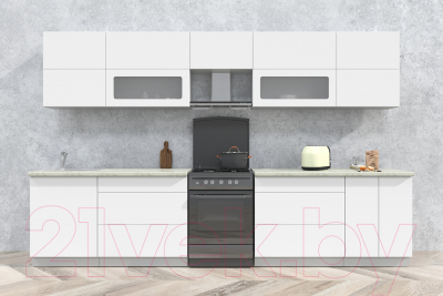 Готовая кухня Интерлиния Мила Матте 3.4 Б