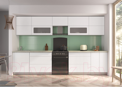 Готовая кухня Интерлиния Мила Матте 3.4 Б