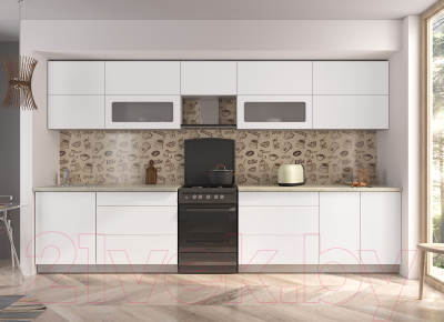 Готовая кухня Интерлиния Мила Матте 3.6 Б