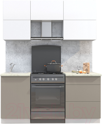 Готовая кухня Интерлиния Мила Матте 1.7 Б - фото