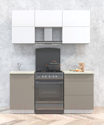 Готовая кухня Интерлиния Мила Матте 1.7 Б