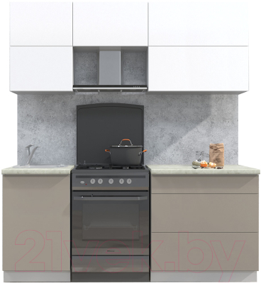 Готовая кухня Интерлиния Мила Матте 1.9 Б - фото