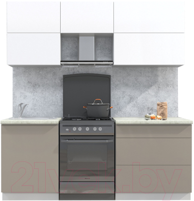 Готовая кухня Интерлиния Мила Матте 2.0 Б - фото