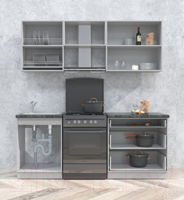 Готовая кухня Интерлиния Мила Матте 2.0 Б