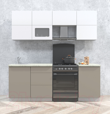 Готовая кухня Интерлиния Мила Матте 2.1 Б