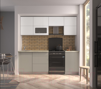 Готовая кухня Интерлиния Мила Матте 2.1 Б