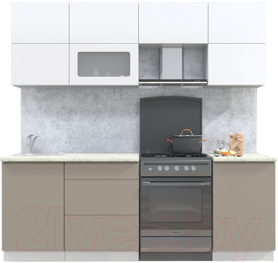 Готовая кухня Интерлиния Мила Матте 2.2 Б - фото