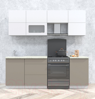 Готовая кухня Интерлиния Мила Матте 2.2 Б