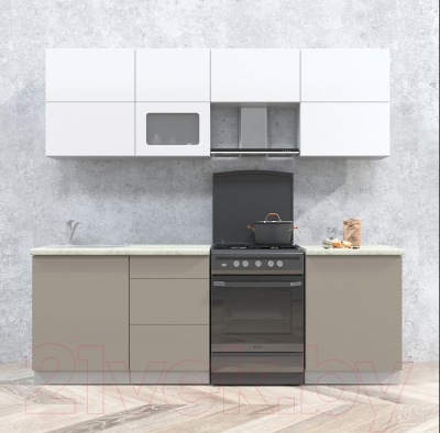 Готовая кухня Интерлиния Мила Матте 2.3 Б