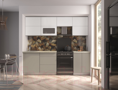 Готовая кухня Интерлиния Мила Матте 2.4 Б