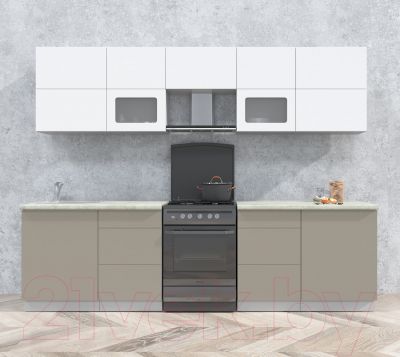 Готовая кухня Интерлиния Мила Матте 2.8 Б