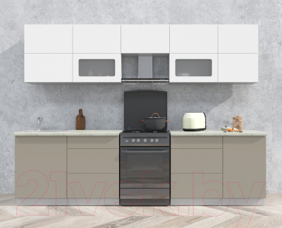 Готовая кухня Интерлиния Мила Матте 2.9 Б