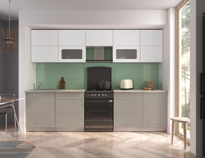 Готовая кухня Интерлиния Мила Матте 2.9 Б