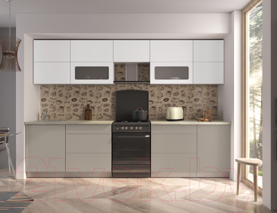 Готовая кухня Интерлиния Мила Матте 3.1 Б