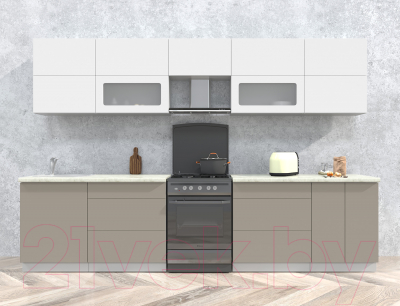 Готовая кухня Интерлиния Мила Матте 3.2 Б