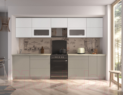 Готовая кухня Интерлиния Мила Матте 3.2 Б