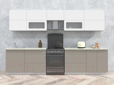 Готовая кухня Интерлиния Мила Матте 3.3 Б