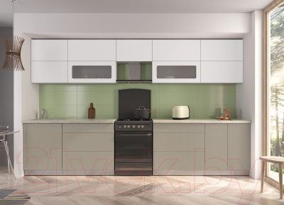 Готовая кухня Интерлиния Мила Матте 3.5 Б