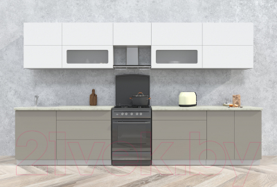 Готовая кухня Интерлиния Мила Матте 3.6 Б