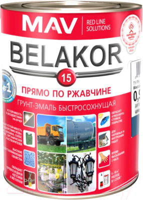 Грунт-эмаль MAV Belakor-15 Ral 5017 - фото