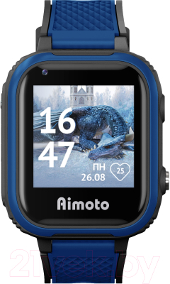 Умные часы детские Aimoto Pro Indigo 4G / 9500102 (черный)