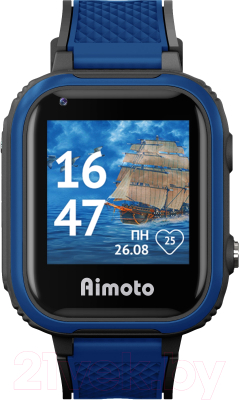 Умные часы детские Aimoto Pro Indigo 4G / 9500102 (черный)