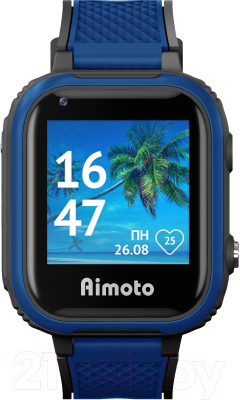 Умные часы детские Aimoto Pro Indigo 4G / 9500102 (черный)