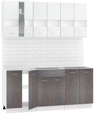 Готовая кухня Кортекс-мебель Корнелия Экстра 1.8 без столешницы - фото