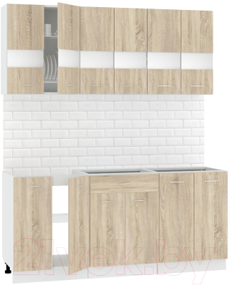 Готовая кухня Кортекс-мебель Корнелия Экстра 1.8 без столешницы - фото