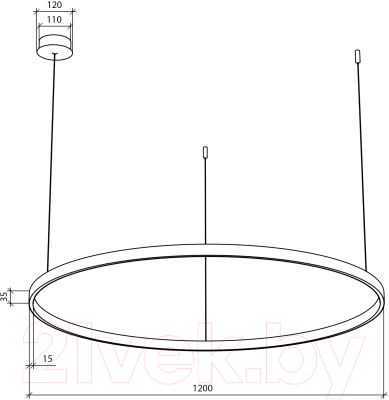 Светильник Byled HALO-RN-BL-1535-75-WW