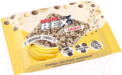 Протеиновые хлебцы ProteinRex 20% Банановый трайфл - фото