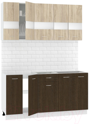 Готовая кухня Кортекс-мебель Корнелия Экстра 1.6 без столешницы - фото