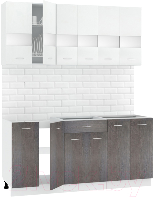 Готовая кухня Кортекс-мебель Корнелия Экстра 1.7 без столешницы - фото