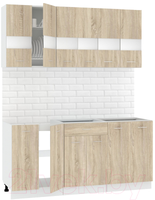 Готовая кухня Кортекс-мебель Корнелия Экстра 1.7 без столешницы - фото