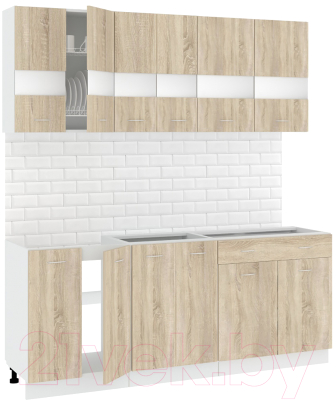 Готовая кухня Кортекс-мебель Корнелия Экстра 1.9 без столешницы - фото