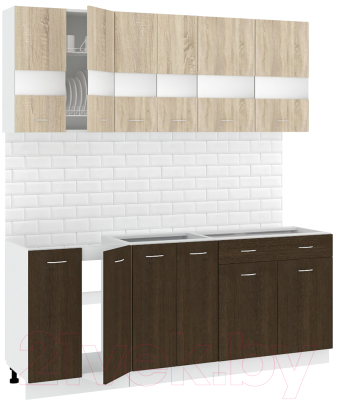 Готовая кухня Кортекс-мебель Корнелия Экстра 1.9 без столешницы - фото