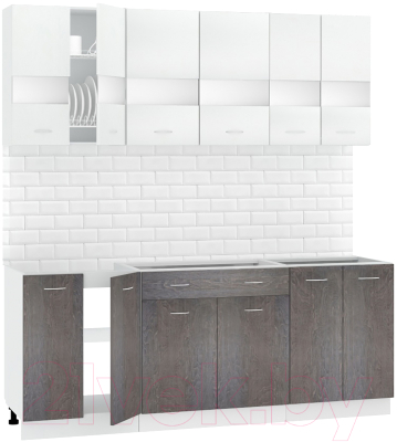 Готовая кухня Кортекс-мебель Корнелия Экстра 2.0 без столешницы - фото