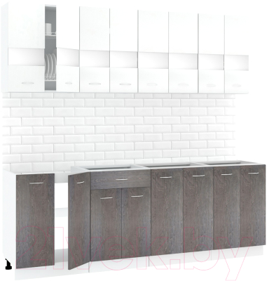 Готовая кухня Кортекс-мебель Корнелия Экстра 2.3 без столешницы - фото
