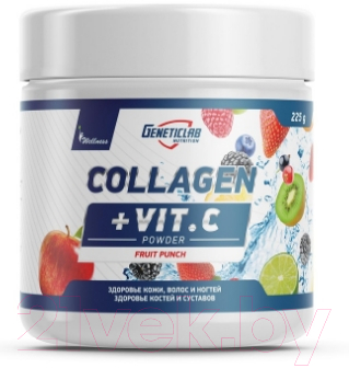 Пищевая добавка Geneticlab Коллаген Плюс Collagen Plus: Фруктовый пунш - фото