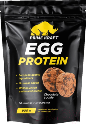 Протеин Prime Kraft Egg Protein Шоколадное печенье - фото