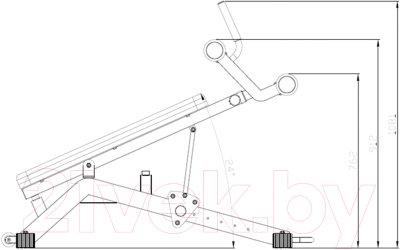Скамья для пресса DFC D2320