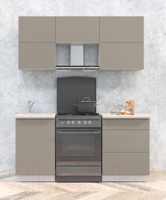 Готовая кухня Интерлиния Мила Матте 1.7 Б